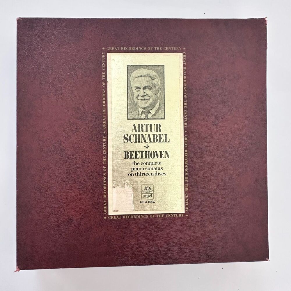Artur Schnabel BEETHOVEN Complete Piano Sonatas, 1963 Angel GRM-4005 LP Box Set